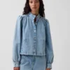 Kort swingjacka i denim
