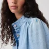 Kort swingjacka i denim