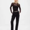 Kort T-shirt i mesh