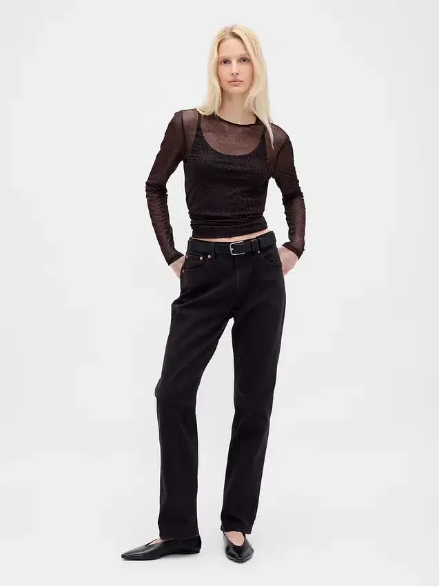 Kort T-shirt i mesh