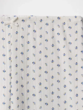 Korta pyjamasbyxor i pointelle