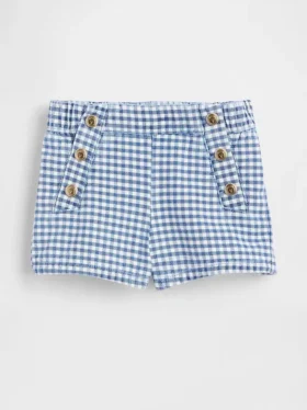 Kortbyxor i denim med sjömansmönster för Baby & Småbarn