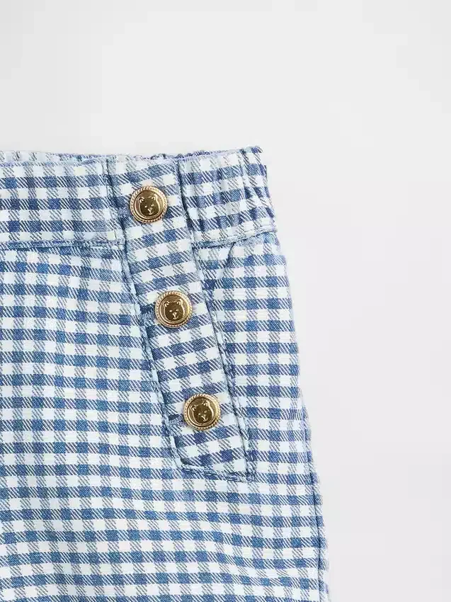 Kortbyxor i denim med sjömansmönster för Baby & Småbarn
