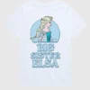Kortärmad T-shirt med tryck för småbarn: ”Frozen – Storasyster Elsa”