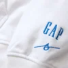 Köp blå, tjock hoodie i fransk frotté med logotyp