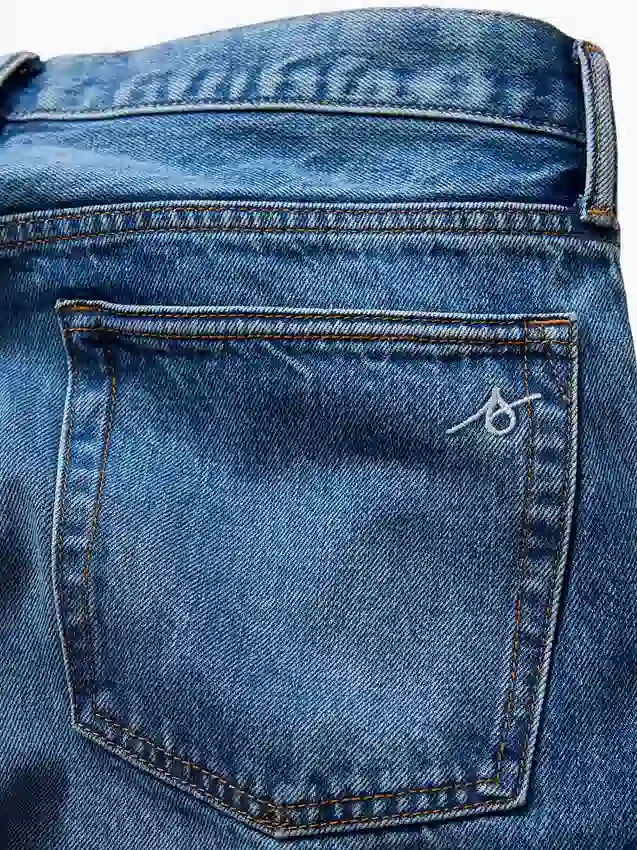 Köp blåa, avslappnade raka Jeans