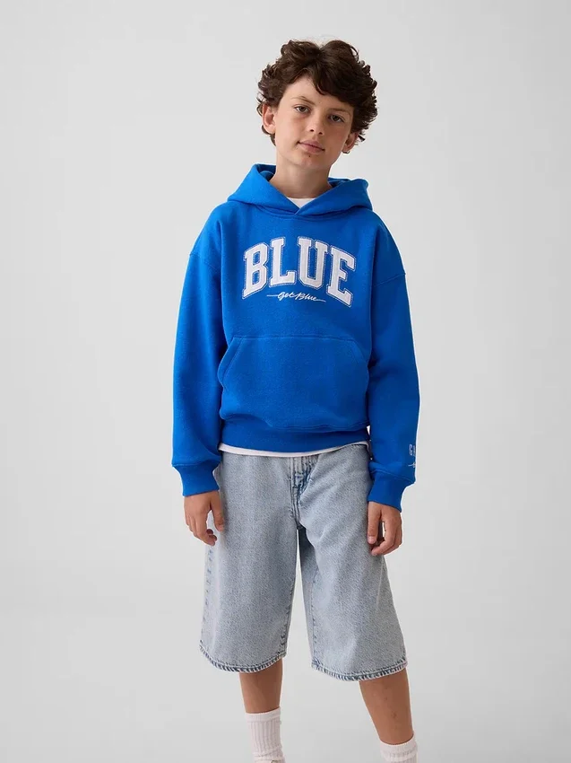 Köp Blue Kids Vintagesoft Relaxed Hoodie