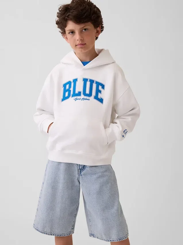 Köp Blue Kids Vintagesoft Relaxed Hoodie