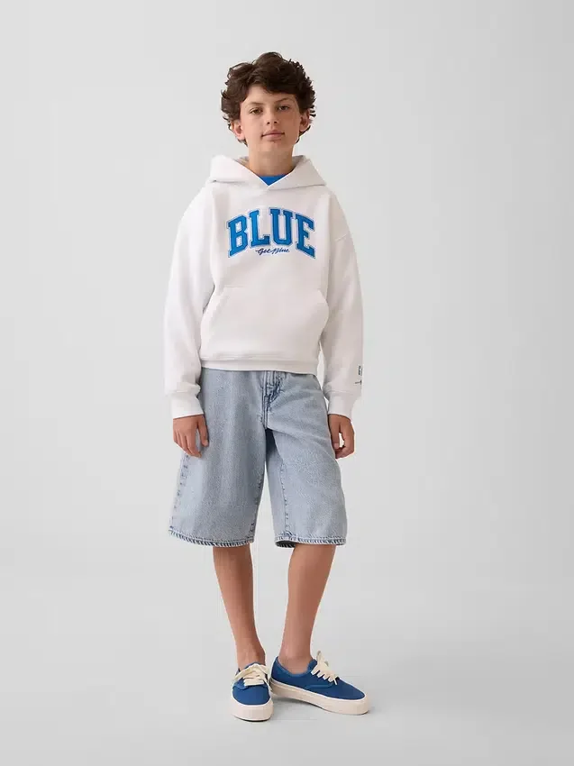 Köp Blue Kids Vintagesoft Relaxed Hoodie