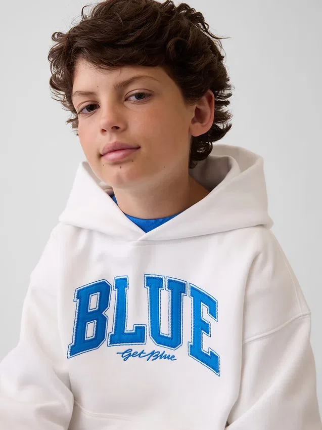 Köp Blue Kids Vintagesoft Relaxed Hoodie