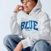 Köp Blue Kids Vintagesoft Relaxed Hoodie