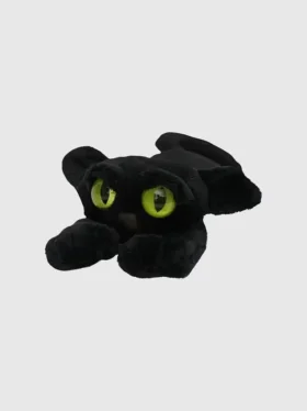 Lanky Cats Ziggy – svart katt i plysch