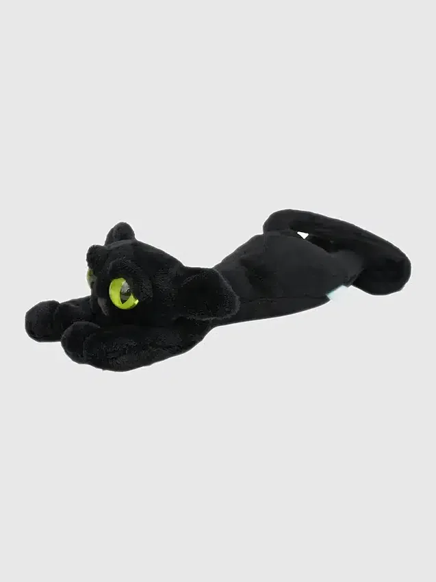 Lanky Cats Ziggy – svart katt i plysch