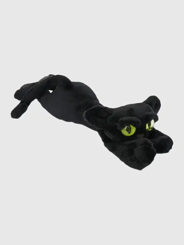 Lanky Cats Ziggy – svart katt i plysch