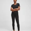 Leggings med hög midja och bi-stretch