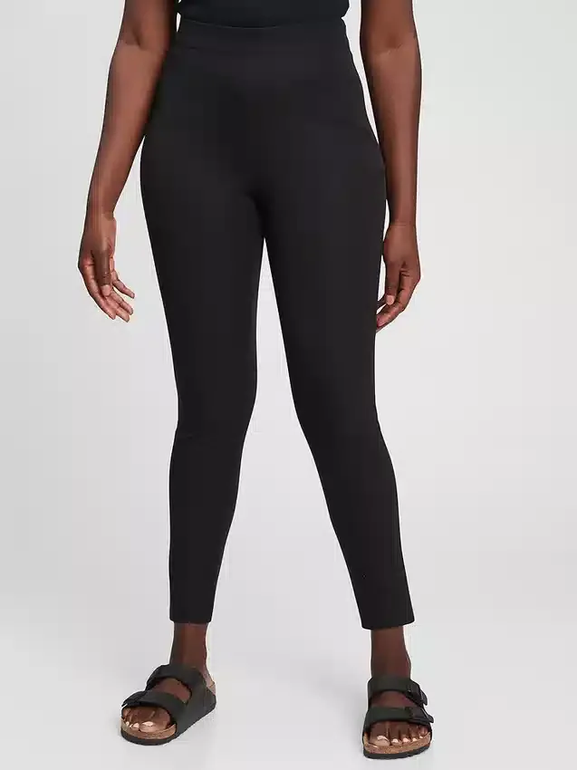 Leggings med hög midja och bi-stretch