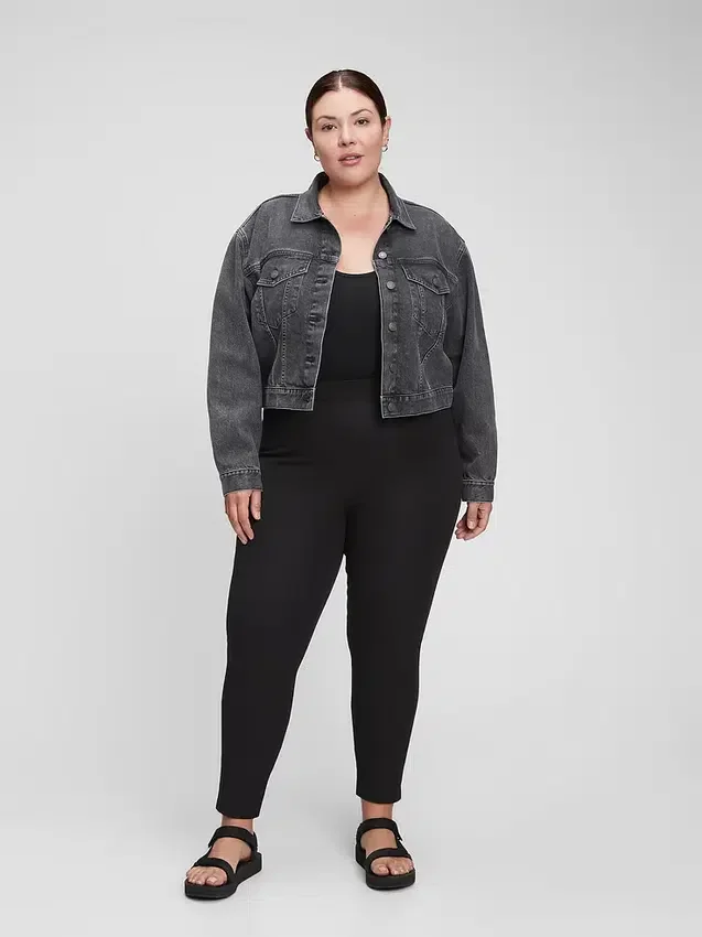 Leggings med hög midja och bi-stretch