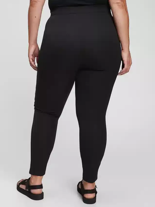 Leggings med hög midja och bi-stretch