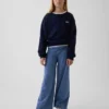 Leggings med vid ben och uppvikt midja för barn