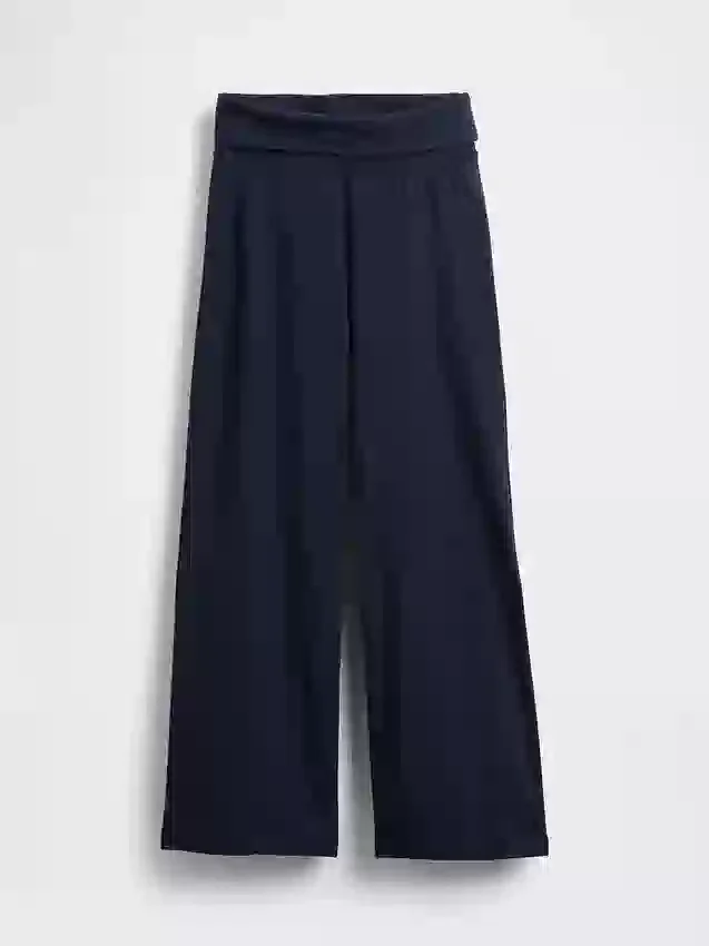 Leggings med vid ben och uppvikt midja för barn