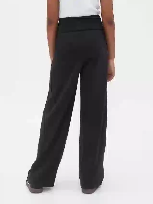 Leggings med vid ben och uppvikt midja för barn
