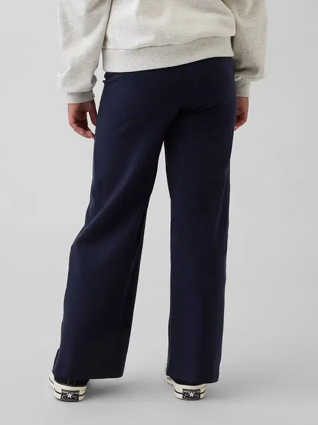 Leggings med vid ben och uppvikt midja för barn