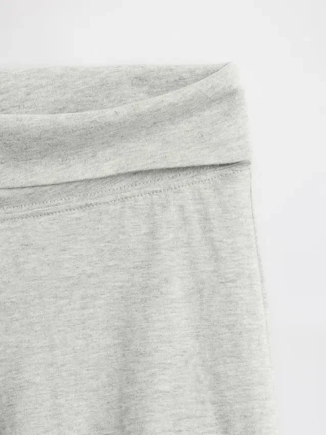 Leggings med vid ben och uppvikt midja för barn