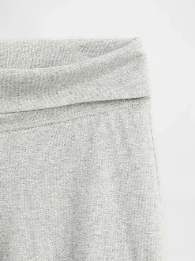 Leggings med vid ben och uppvikt midja för barn