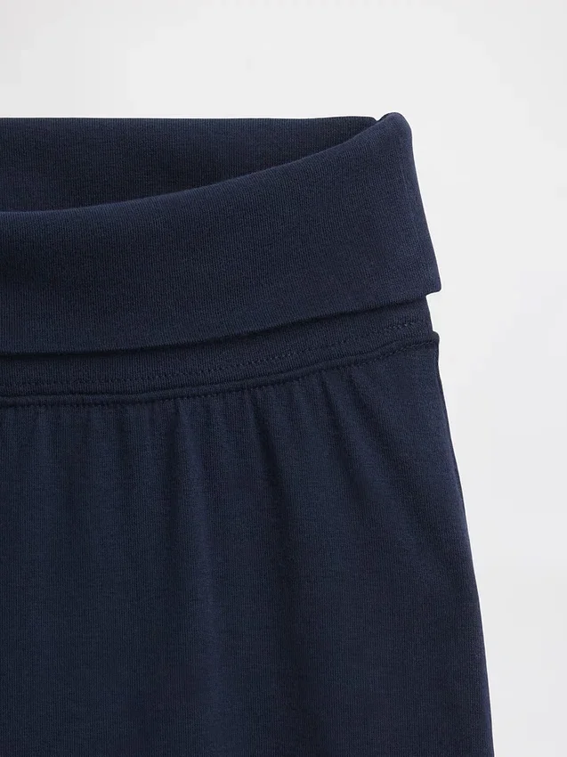Leggings med vid ben och uppvikt midja för barn