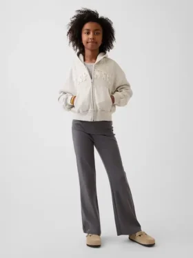 Leggings med vikt midja och utsvängda ben för barn