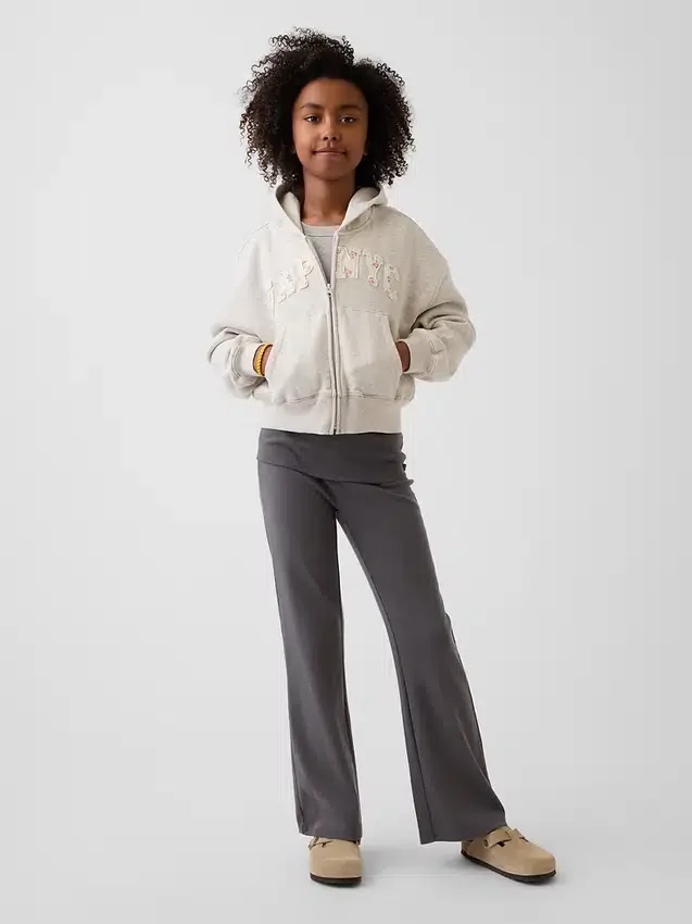 Leggings med vikt midja och utsvängda ben för barn