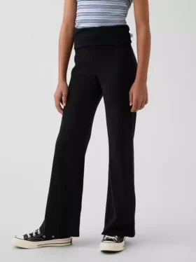 Leggings med vikt midja och utsvängda ben för barn