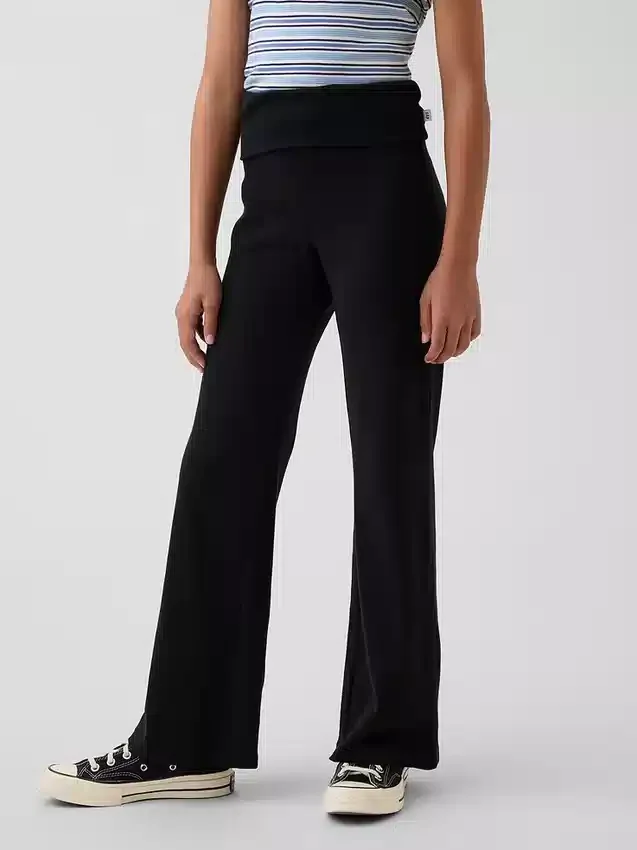 Leggings med vikt midja och utsvängda ben för barn
