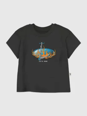 Lets Ride-T-shirt med tryck för småbarn