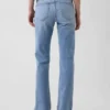 Låg midja, långa och smala sjömansjeans