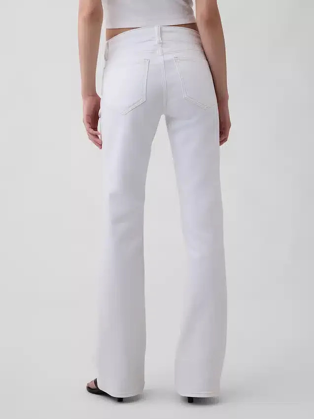 Låg midja, långa och smala sjömansjeans