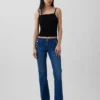Låg midja, långa och smala sjömansjeans