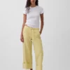 Låg midja, ultramjuka, lösa och bekväma cropped-Jeans i 90-talsstil