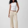 Låg midja, ultramjuka, lösa och bekväma cropped-Jeans i 90-talsstil