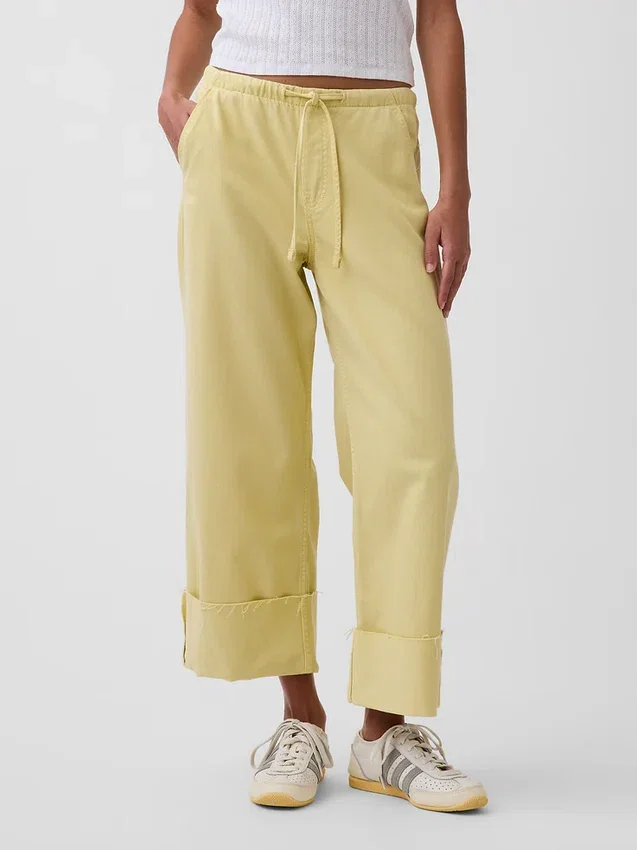 Låg midja, ultramjuka, lösa och bekväma cropped-Jeans i 90-talsstil