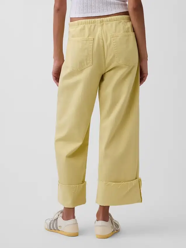 Låg midja, ultramjuka, lösa och bekväma cropped-Jeans i 90-talsstil