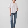 Lågmidjade 90-talsjeans med smal rak passform