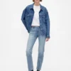 Lågmidjade 90-talsjeans med smal rak passform