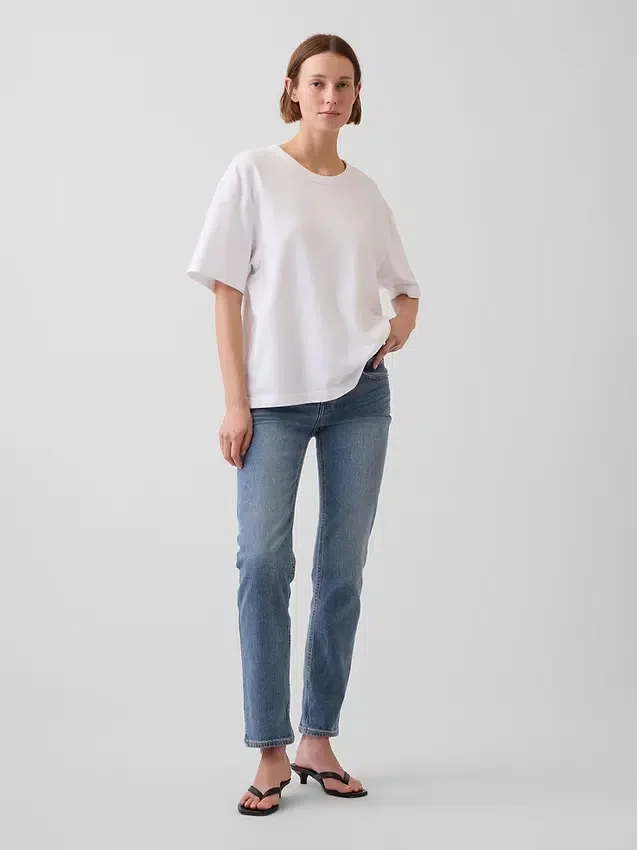 Lågmidjade 90-talsjeans med smal rak passform