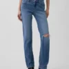 Lågmidjade 90-talsjeans med smal rak passform