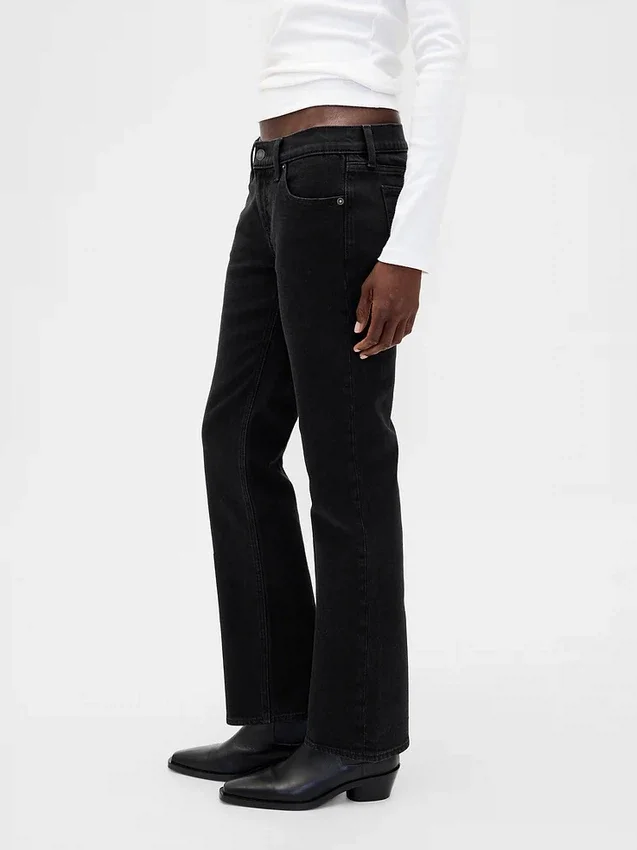 Lågmidjade 90-talsjeans med smal rak passform
