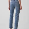 Lågmidjade 90-talsjeans med smal rak passform