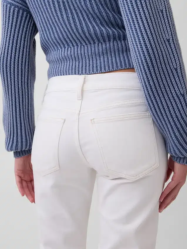 Lågmidjade 90-talsjeans med smal rak passform