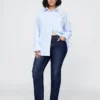 Lågmidjade 90-talsjeans med smal rak passform