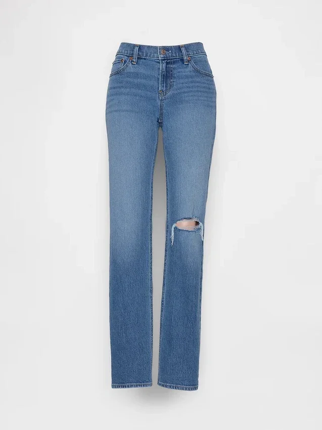 Lågmidjade 90-talsjeans med smal rak passform